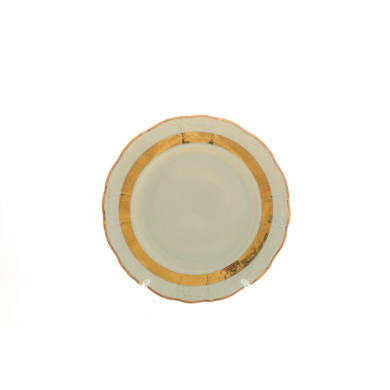 Набор тарелок "Мария Луиза Золотая лента Слоновая кость" 27 см 6 шт