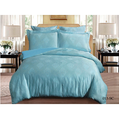 Комплект постельного белья  Cleo Soft Cotton Эльзас (голубой), двуспальный