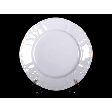 Набор тарелок "Белый узор Jeremy" 17 см 6 шт