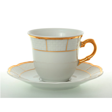 Набор чайных пар "Менуэт" (чашка 165 мл + блюдце) на 6 персон 12 предметов