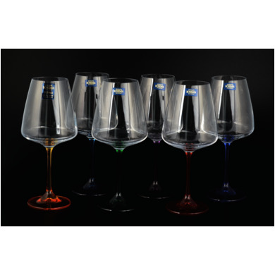 Набор бокалов для вина "Наоми Арлекин" 450 мл 6 шт