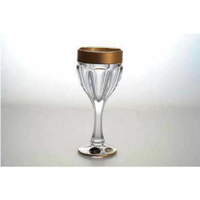 Набор бокалов для вина "Сафари голд матовый" 190 мл 6 шт