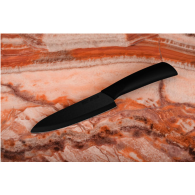 Нож кухонный Шеф 145 мм, чёрный Eco-Ceramic