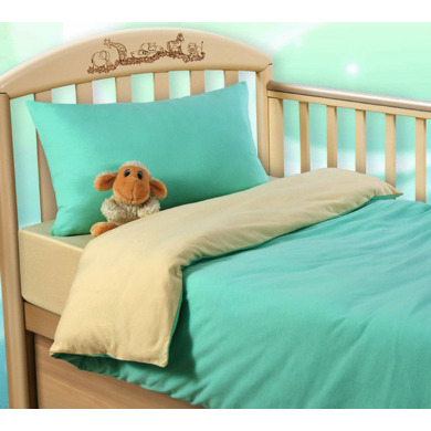 Комплект постельного белья Текс-Дизайн "Мятный крем" трикотаж, детский