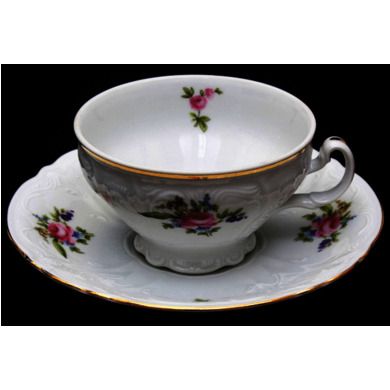 Набор для чая "Бернадот Полевой цветок" (чашка 205 мл + блюдце) на 6 персон 12 предметов