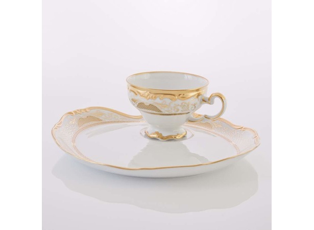 Набор для чая Эгоист симфония золотая 427 (чашка 210 мл + блюдо)