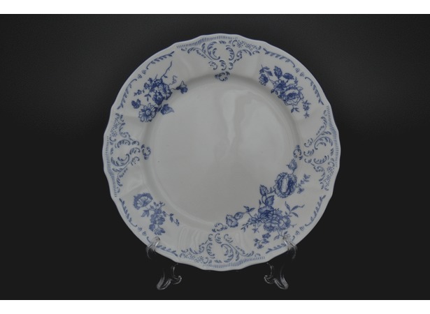 Набор тарелок Бернадотт Синие розы 24074 25 см 6 шт