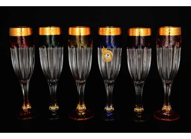 Набор фужеров для шампанского Сафари Ассорти 6 шт