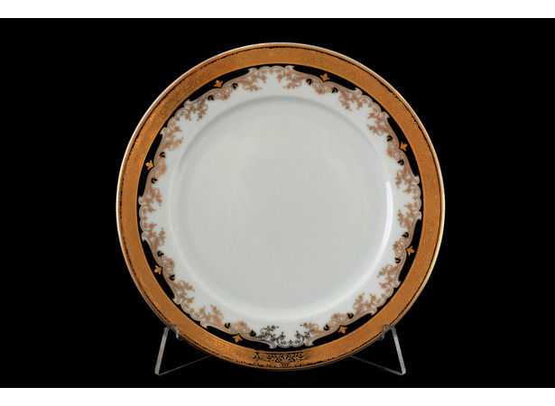 Набор тарелок Кристина Черная лилия 17 см 6 шт