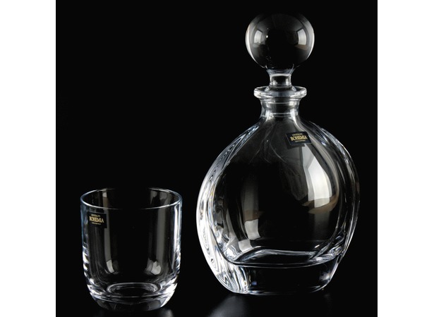 Набор для виски Орбит прозрачный (штоф + 6 стаканов)