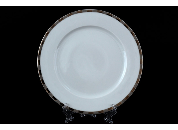 Набор тарелок Опал Платиновые пластинки 21 см 6 шт