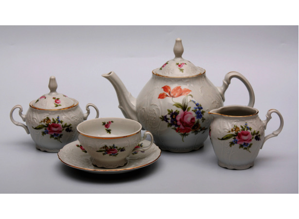 Сервиз чайный Бернадот Полевой цветок на 6 персон 15 предметов