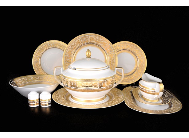 Столовый сервиз Diadem Cream Gold на 6 персон 26 предметов