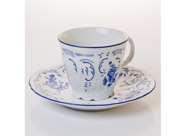 Набор для чая Бернадотт Синие розы 24074 (чашка 200 мл + блюдце) на 6 персон 12 предметов