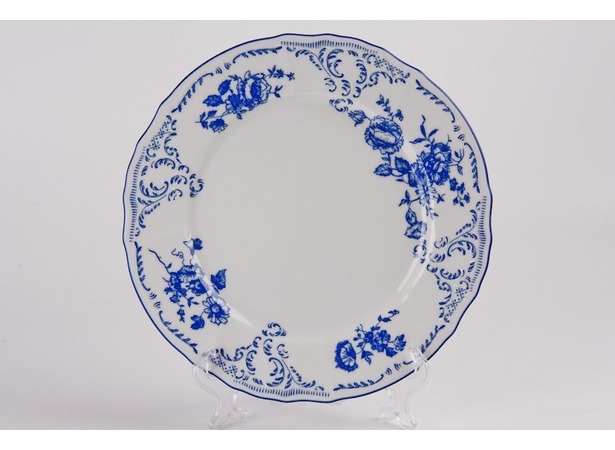 Набор тарелок Бернадотт Синие розы 24074 25 см 6 шт