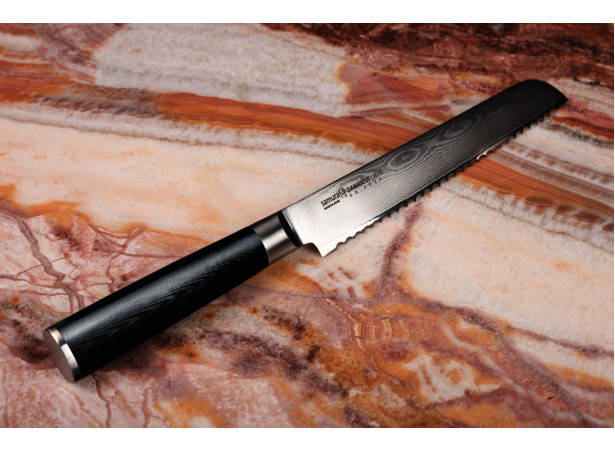 Нож кухонный Samura Damascus поварской для хлеба 200мм