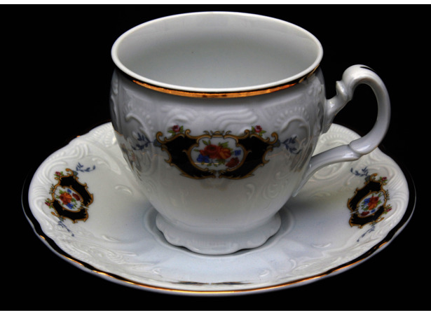 Набор для чая Бернадот Синий глаз (чашка 240 мл + блюдце) на 6 персон 12 предметов 
