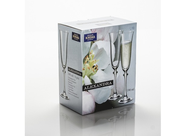 Набор бокалов для шампанского Александра - 37872Х 190 мл 6 шт