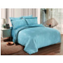 Комплект постельного белья Cleo Soft Cotton (голубой) двуспальный евро