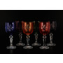 Набор  бокалов для вина Цветной хрусталь 220 мл 6 шт