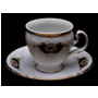Набор для чая Бернадот Синий глаз (чашка 140 мл + блюдце) на 6 персон 12 предметов (высокие на ножке)