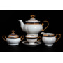 Чайный сервиз Мария Луиза Золотая лента Кобальт на 6 персон 15 предметов