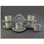 Чайный набор Бьянка 0011 (чашка 200 мл + блюдце) на 6 персон