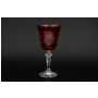 Набор бокалов для вина Цветной хрусталь (красный) 220 мл 6 шт