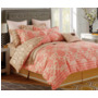 Комплект постельного белья Альвитек Узоры на розовом фоне сатин двуспальный евро
