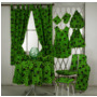 Набор JCSilva Mostarda green (скатерть 150х150 см + шторы 85х100 см 2 шт + полотенце 50х70 см)