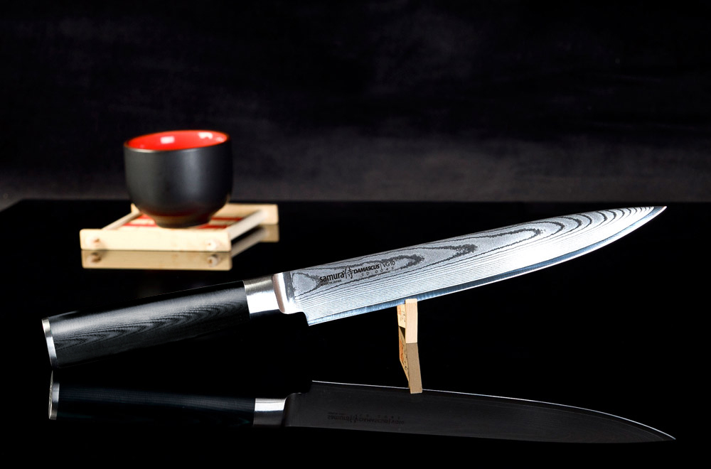 Острые кухонные ножи. Японские кухонные ножи Самура. Ножи японские кухонные Samura. Samura Damascus набор. Нож поварской Самура.