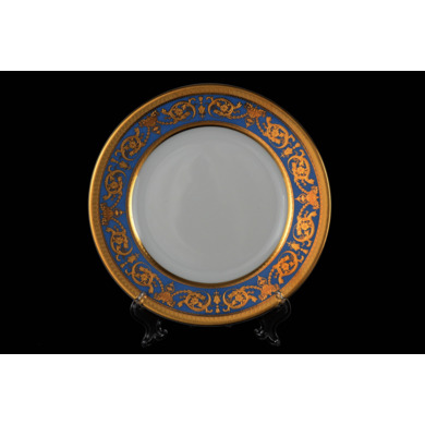 Набор тарелок "Constanza Imperial Blue Gold" 17 см. 6 шт.