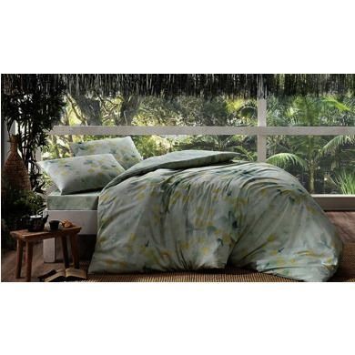 Комплект постельного белья Tac Green бамбук, двуспальный евро