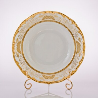 Набор глубоких тарелок "Симфония золотая 427" 24 см. 6 шт.