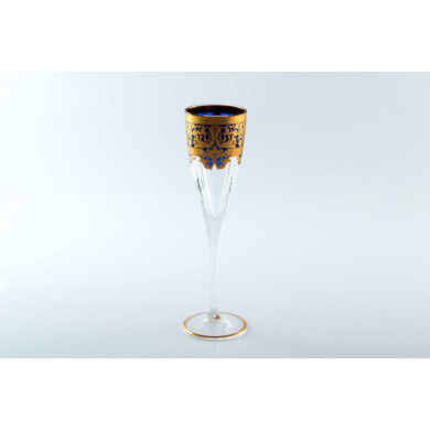 Набор фужеров для шампанского "Natalia Golden Blue" 170 мл 6 шт
