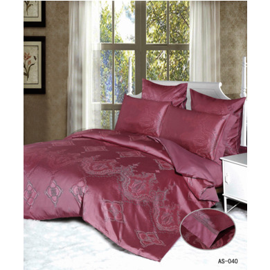 Комплект постельного белья "Arlet AS-040" жаккардовый шелк, двуспальный евро