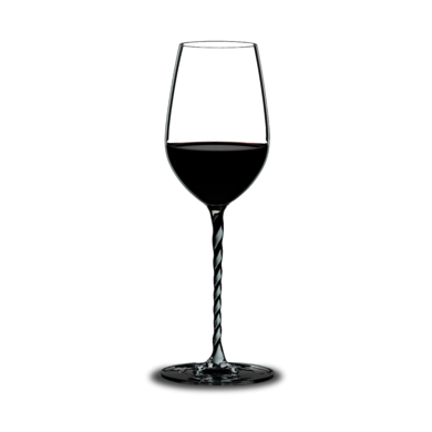 Фужер "Fatto a Mano Riesling/Zinfandel" 395 мл (с черно-белой ножкой)