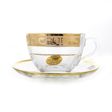 Набор для  чая "Богемия" (чашка 240 мл + блюдце) на 6 персон 12 предметов