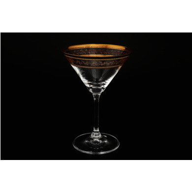 Набор бокалов для мартини "Идеал Золотой лист" 210 мл 6 шт
