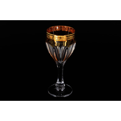 Набор бокалов для вина "Сафари Богемия Голд (желтый)" 190 мл 6 шт