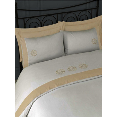 Комплект постельного белья Issimo Blanche gold сатин-делюкс, двуспальный евро