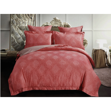 Комплект постельного белья Cleo Soft Cotton (розовый), двуспальный евро