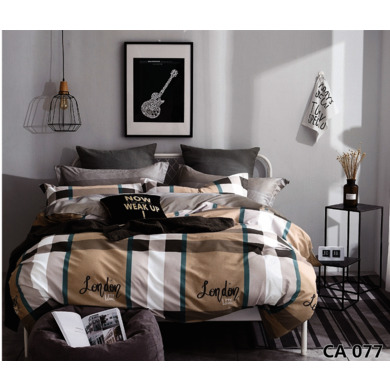 Комплект постельного белья Альвитек "London My Life" сатин, двуспальный евро