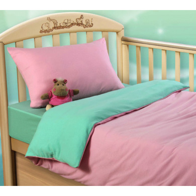 Комплект постельного белья Текс-Дизайн "Розовая свежесть" трикотаж, детский