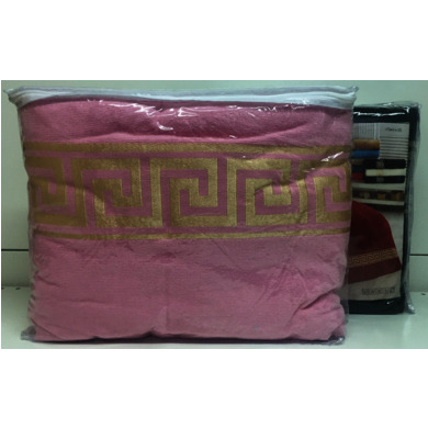 Простыня махровая Атлас Текстиль Грек 200х220 см (розовая)
