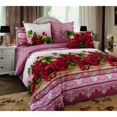 Комплект постельного белья "Розы 3" бязь, двуспальный