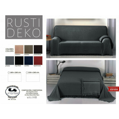 Покрывало-плед Umbritex Rustica 1 grey 180х260 см