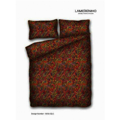 Комплект постельного белья Lameirinho Узоры сатин, двуспальный