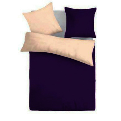Комплект постельного белья Artek-92 Purple/ecru сатин, евро макси