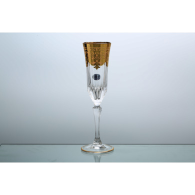 Набор фужеров для шампанского "Natalia Golden Ivory Decor" 180 мл 6 шт